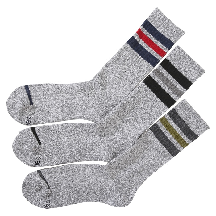 3足組 フルレングスソックス【ハーフパイル】 17FW ヘインズ(HMSCJ009)