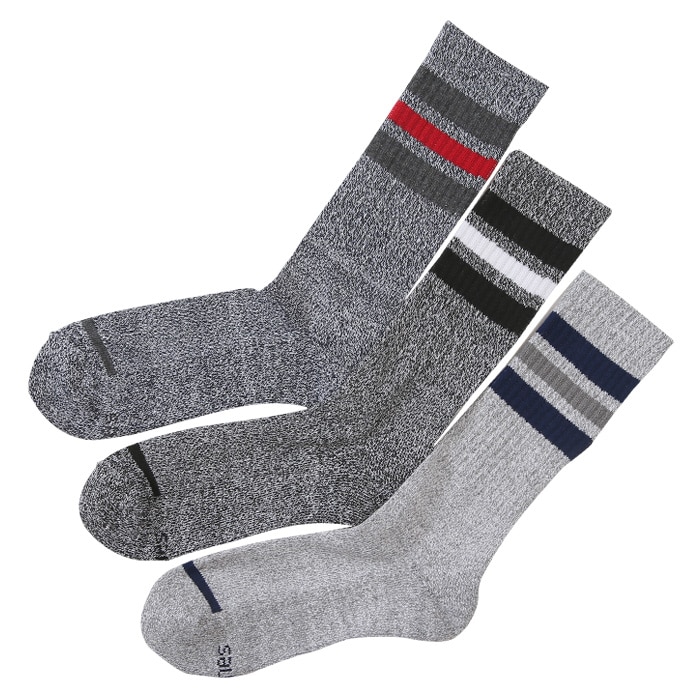3足組 フルレングスソックス【ハーフパイル】 17FW ヘインズ(HMSCJ009)