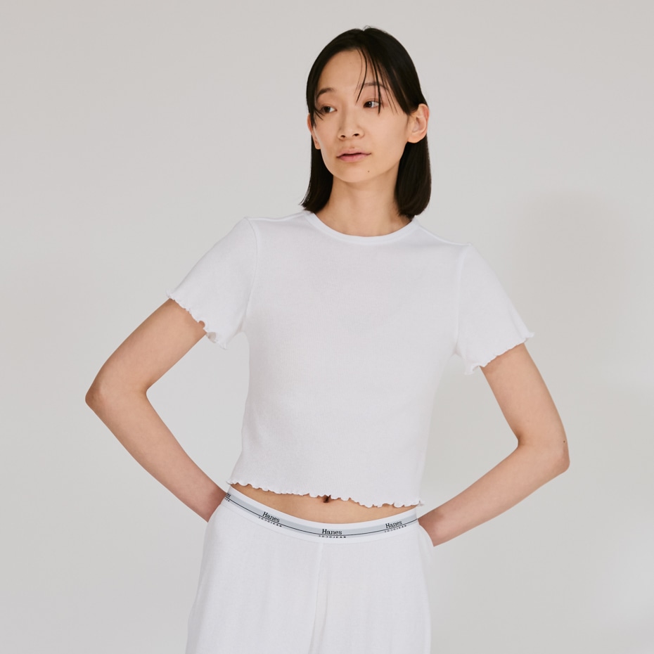Hanes originalsクロップTシャツ by THE DODO JEAN 25FW ヘインズ(HW1-C101)