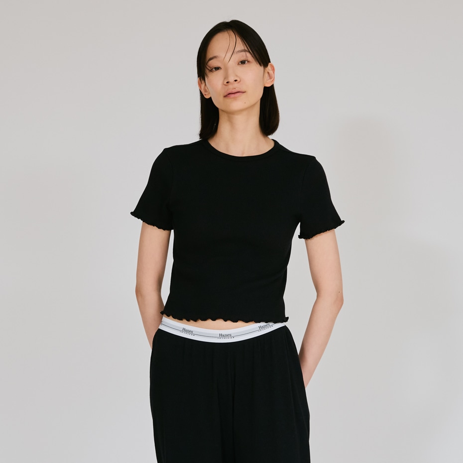 Hanes originalsクロップTシャツ by THE DODO JEAN 25FW ヘインズ(HW1-C101)