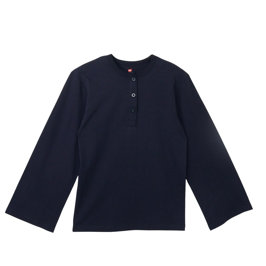 Hanes originalsヘンリーネックロングスリーブTシャツ by THE DODO JEAN 25FW ヘインズ(HW4-C105)