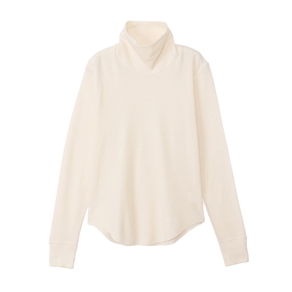 Hanes originals ワッフルタートルネックロングスリーブTシャツ 25FW ヘインズ(HW4-C502)