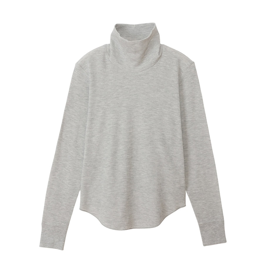 Hanes originals ワッフルタートルネックロングスリーブTシャツ 25FW ヘインズ(HW4-C502)