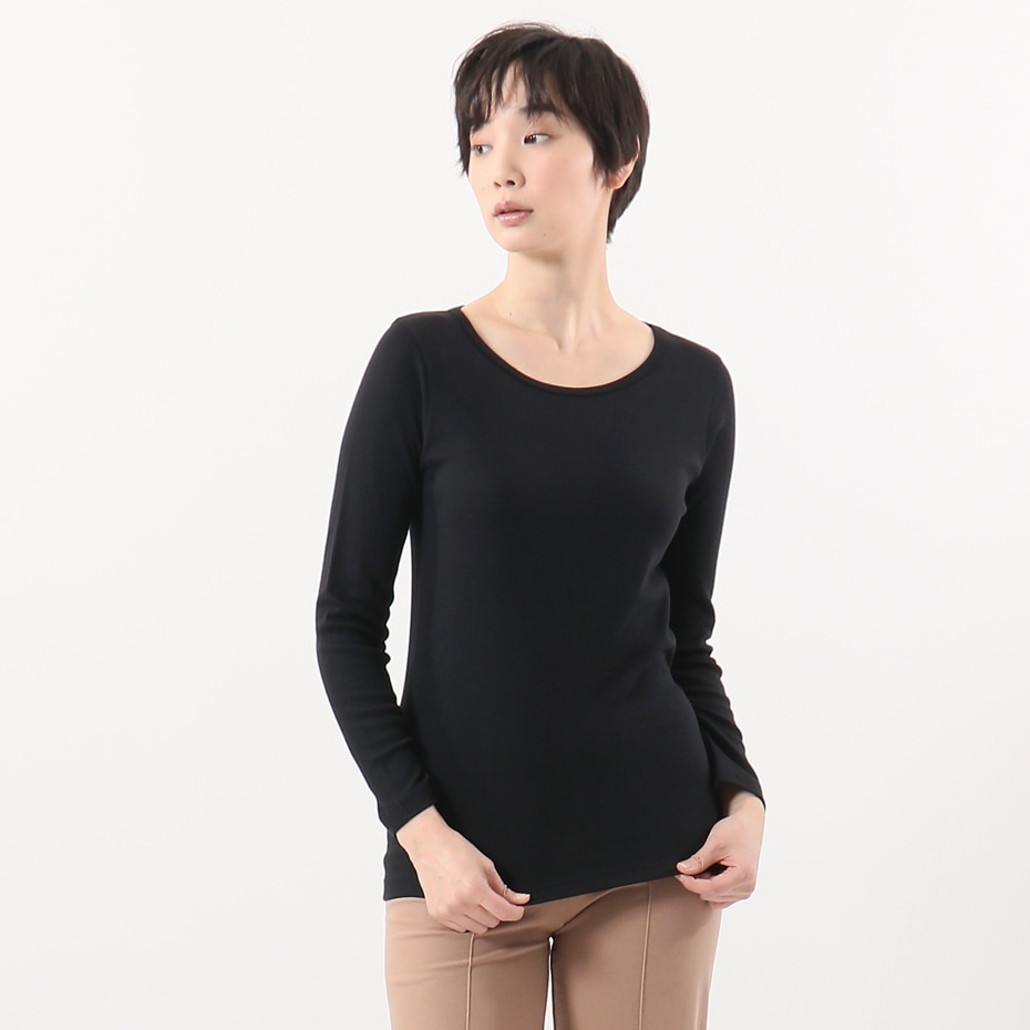 ウィメンズ Warm-T クルーネック 20FW Hanes UNDIES Plus+ ヘインズ(HW4-S504)