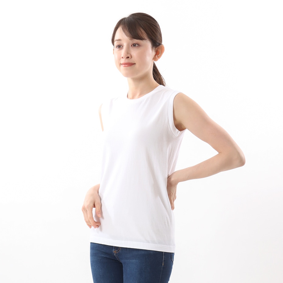 ウィメンズ ジャパンフィット【2枚組】スリーブレスTシャツ 5.3oz 20SS Japan Fit for HER ヘインズ(HW5327)