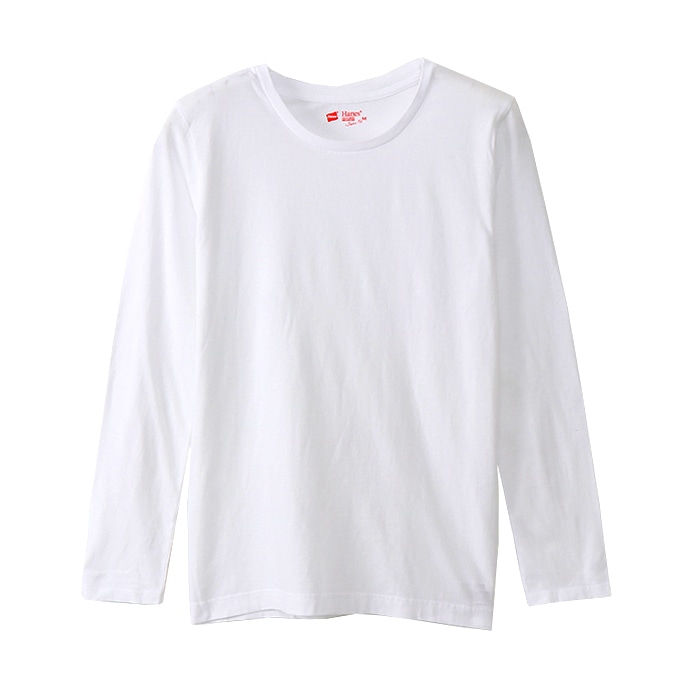 ウィメンズ ジャパンフィット【2枚組】ロングスリーブTシャツ 18FW Japan Fit for HER ヘインズ(HW5410)