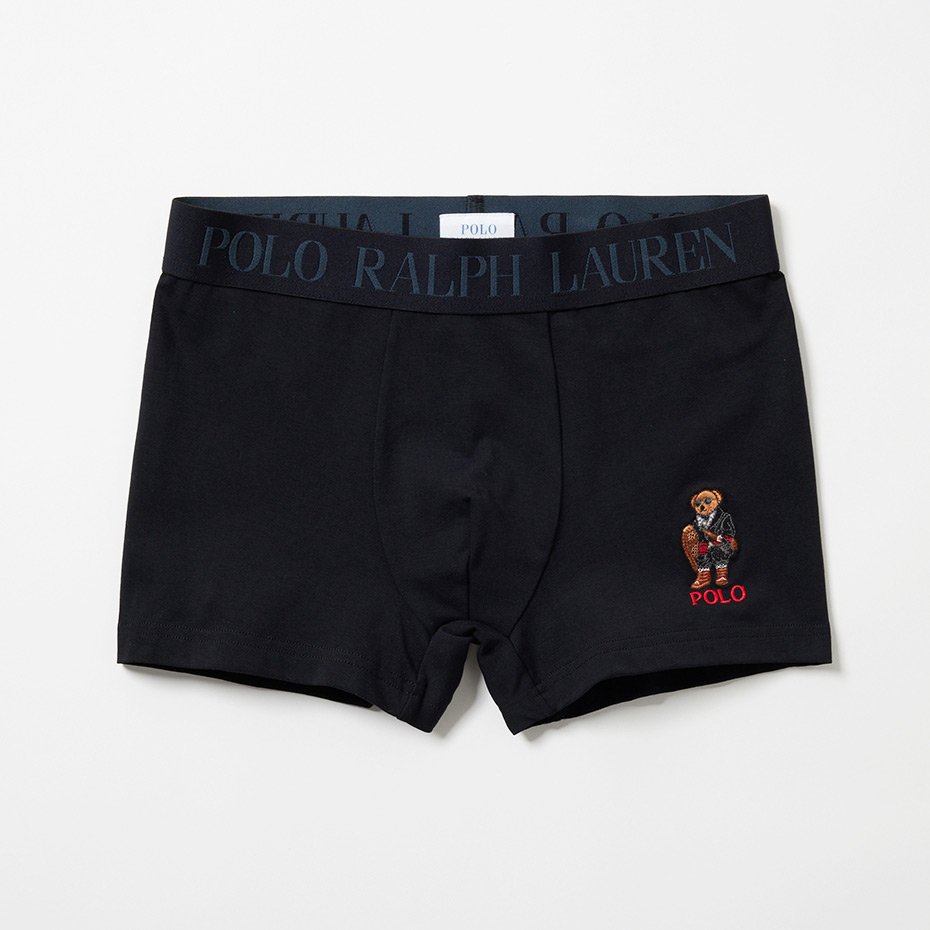 ショートボクサーブリーフ ホリデーベア刺繍 25FH ポロ ラルフ ローレン【前閉じ】(RM3-C103S)