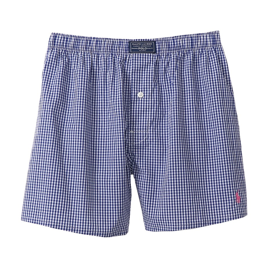 Blue Mini Gigham トランクス 20SS ポロ ラルフ ローレン【前開き】(RM4-Q301)
