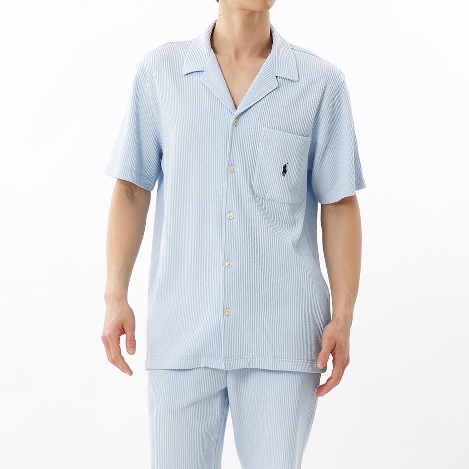 ニットシアサッカー PJトップ 25SS ポロ ラルフ ローレン (RM8-B208)