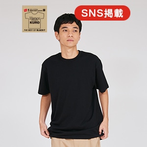 Hanes T-SHIRTS KURO クルーネックTシャツ 26SS ヘインズ(HM1-D202)