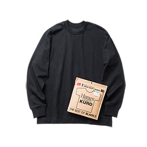 Hanes T-SHIRTS KURO N[lbNOX[uTVc 25FW wCY(HM4-C201)