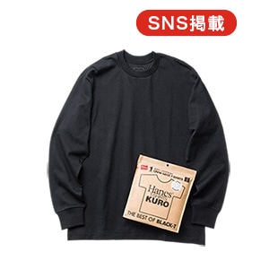 Hanes T-SHIRTS KURO N[lbNOX[uTVc 25FW wCY(HM4-C201)