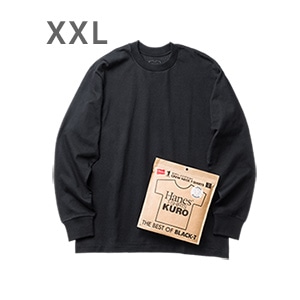 傫TCY Hanes T-SHIRTS KURO N[lbNOX[uTVc 25FW wCY(HM4-C201)